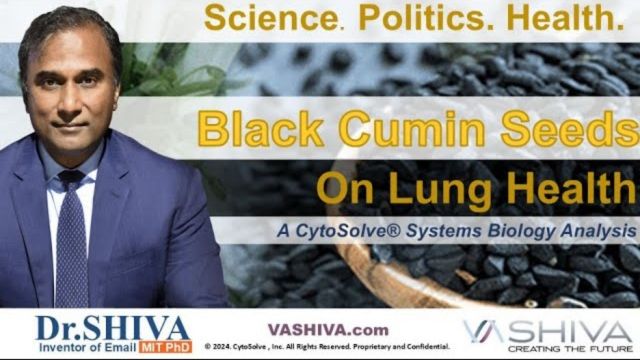 Dr.SHIVA™: Black cumin on Lung Health @CytoSolve® Systems Analysis (7/25)