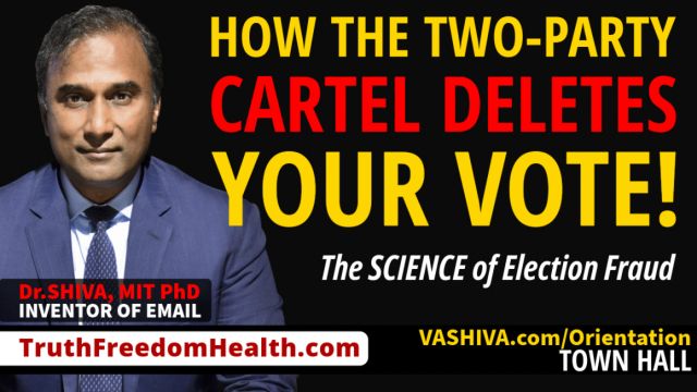 Dr.SHIVA® LIVE: How the Two-Party Cartel Deletes Your Vote! The SCIENCE of Election Fraud