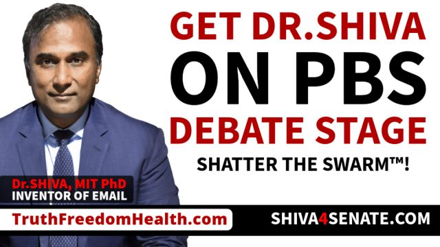 Dr.SHIVA® LIVE: Get Dr.SHIVA® on PBS Debate Stage!