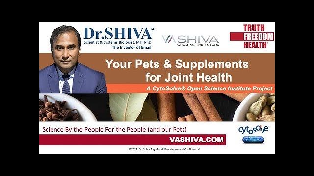 Dr.SHIVA LIVE: Your Pets, Supplements, and Joint Health