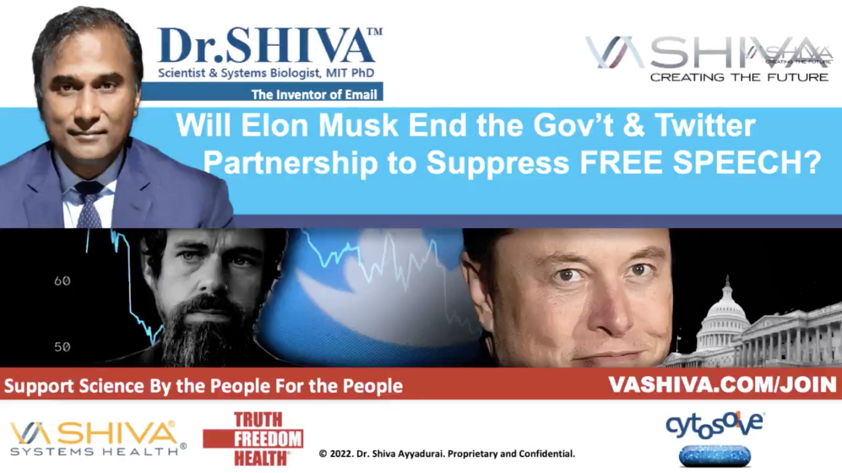 Dr.SHIVA LIVE: Will Elon Musk End the Gov’t & Twitter Partnership to Suppress FREE SPEECH?