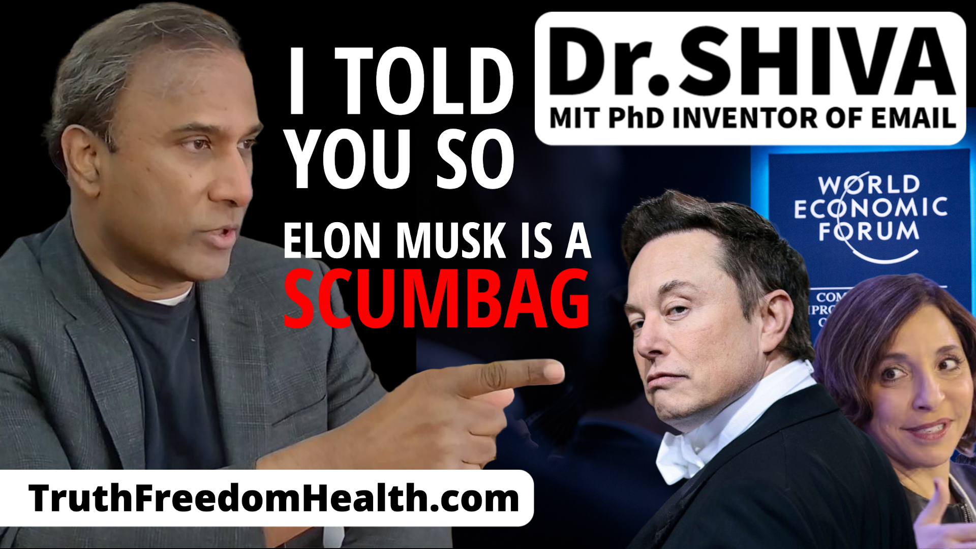 Dr.SHIVA LIVE: I Told You So! #Eeelon Musk Is A SCUMBAG! Hires WEF Chair as New CEO