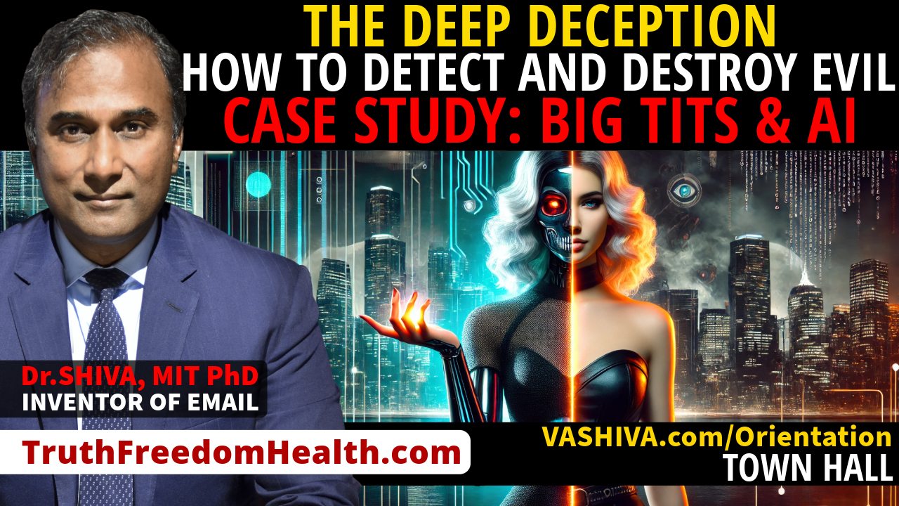 Dr.SHIVA™ LIVE: The Deep Deception. How to Detect and Destroy Evil. Case Study: Big Tits & AI.